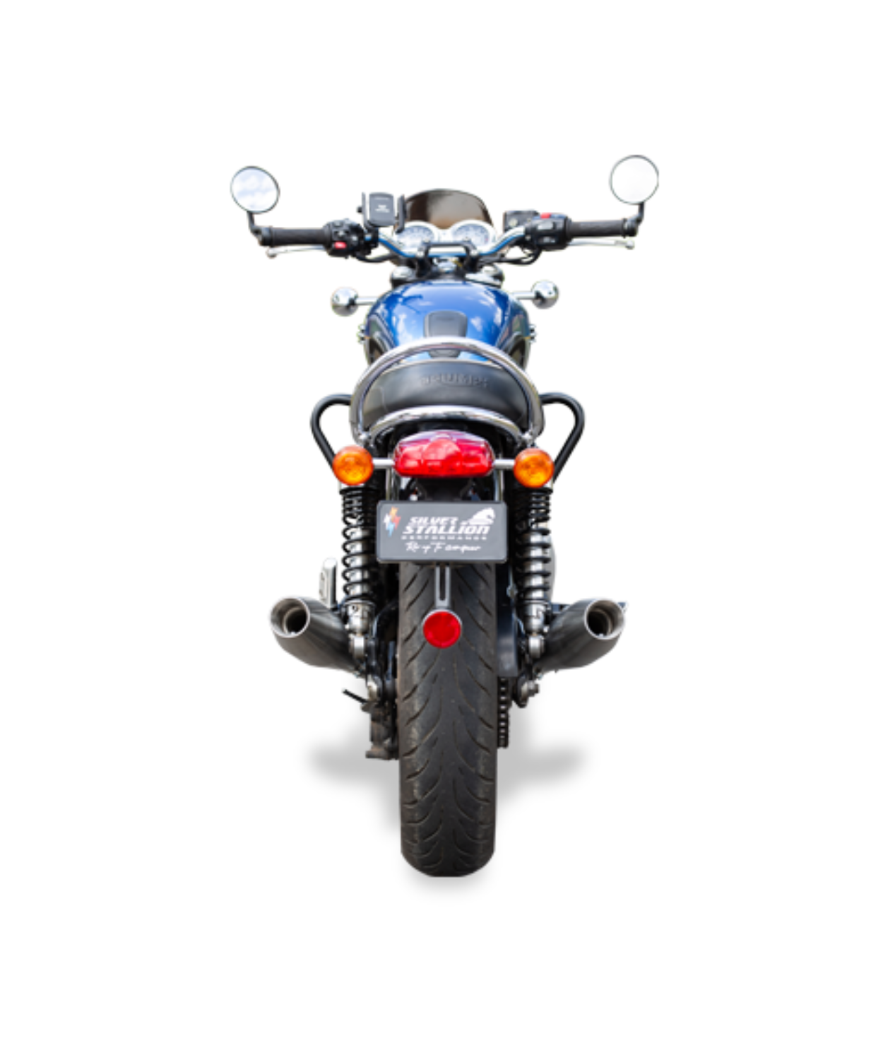 Silver Stallion Triumph Bonne (Slip-Ons) T120 / 1200 Performance Exhaust Systems - Silver