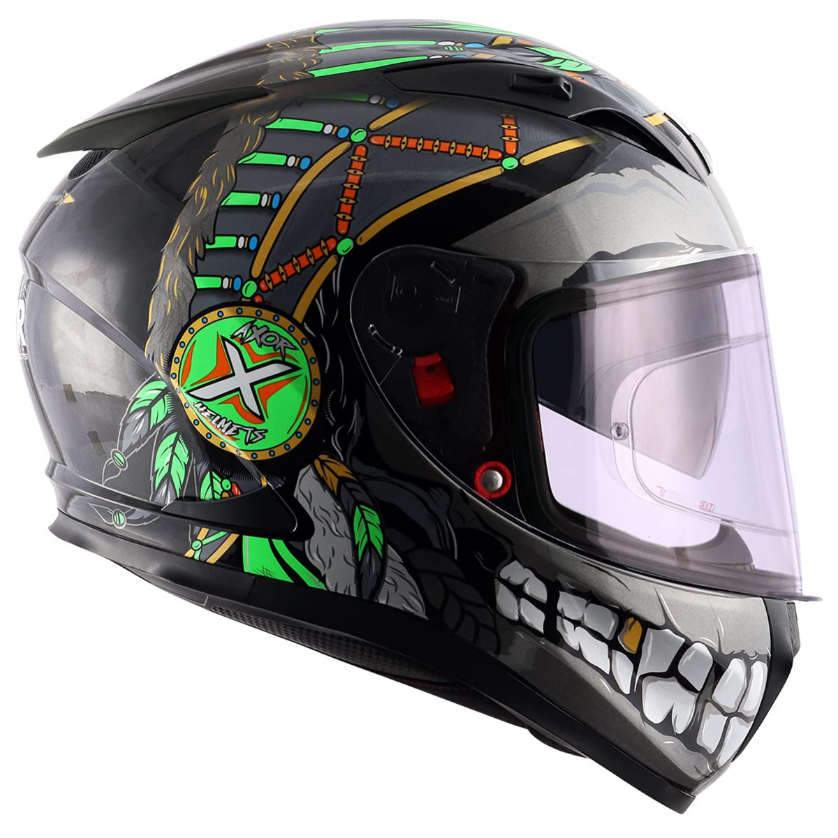 AXOR Street Freedom Helmet Black Green - AXOR