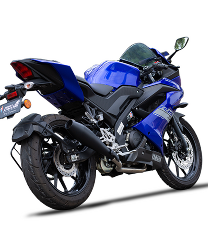 Silver Stallion Yamaha Strom R15 Full System Performace Exhaust - Black Matt