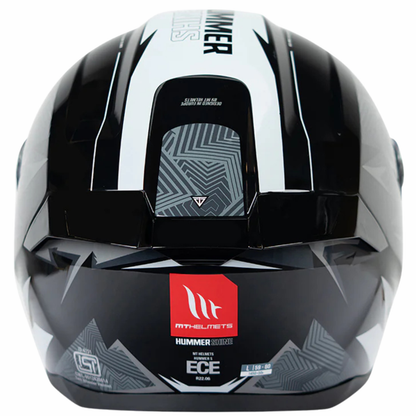 MT Hummer B Shine B0 Helmet - Gloss Black Grey