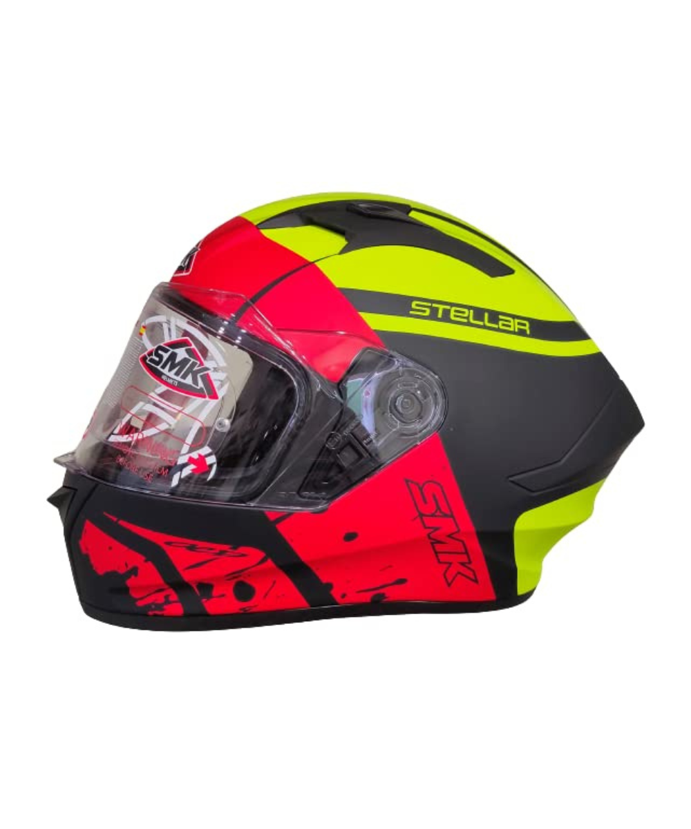 SMK Stellar Squad Black Red Yellow Matt (MA234) Helmet - SMK