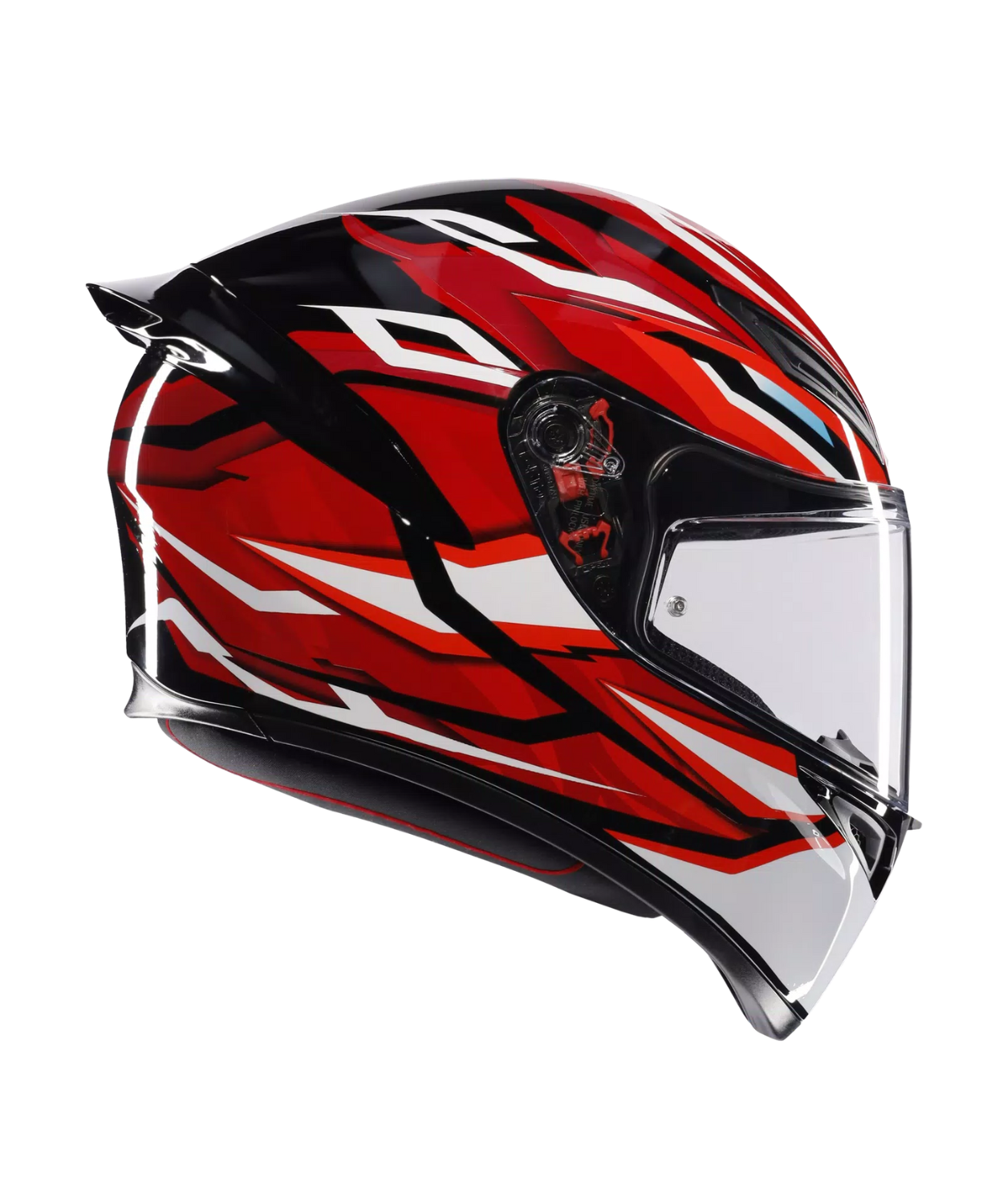 AGV K1 S Lion 035 Helmet - Gloss Black Red White