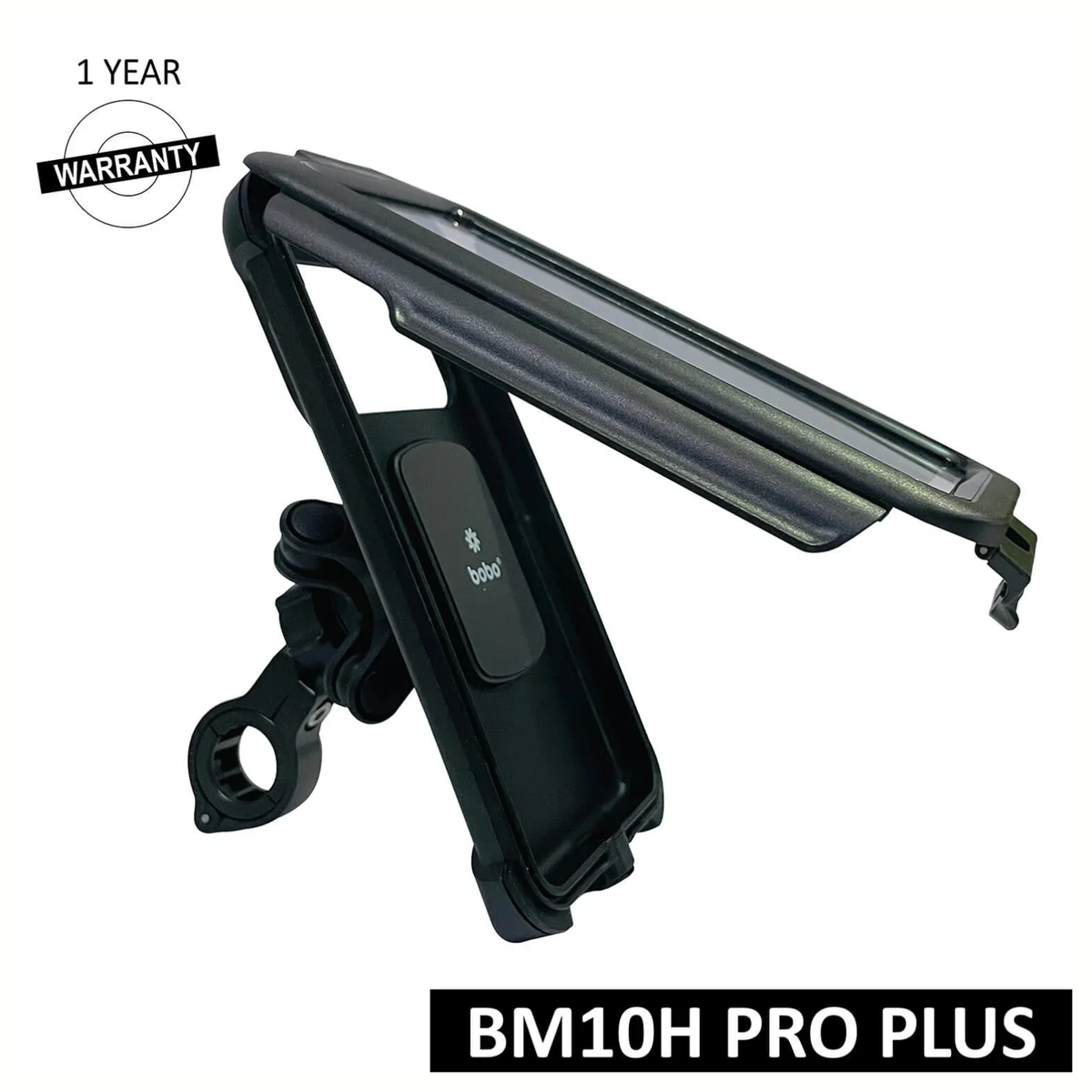 BOBO BM10H PRO PLUS Fully Waterproof Bike Cycle Phone Holder with PRO PLUS Vibration Damper Motorcycle Mobile Mount