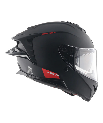Axor Brutale Solid Colors Dual Spoiler Helmet - Matt Black