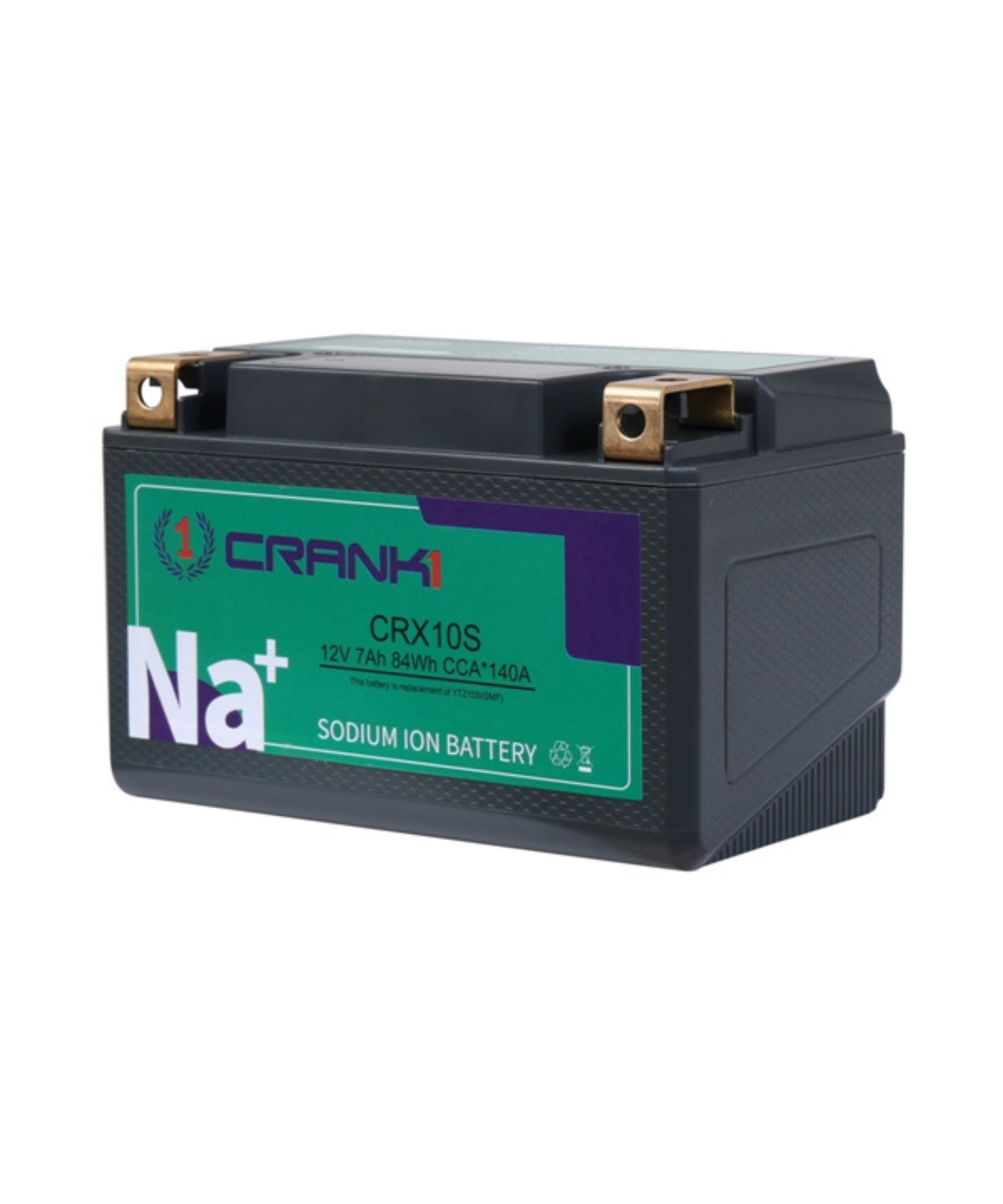 Crank1 Sodium ION Factory Activated Battery for Kawasaki ZH2 - (2022-2025) - CRX10S
