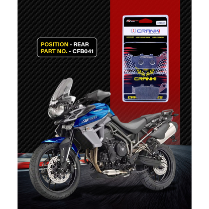 Crank1 Carbon Brake Pads for Triumph Tiger 800 XR & XRX (2015-2017)