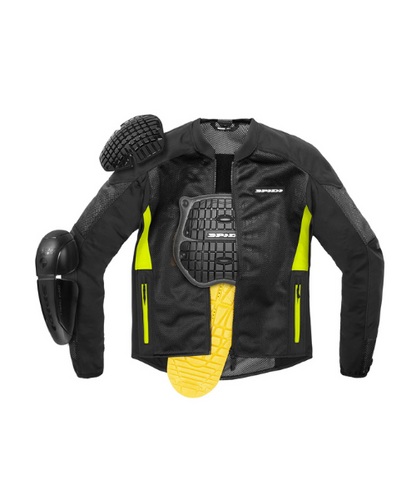 Spidi Super Net Riding Jacket - Black Yellow