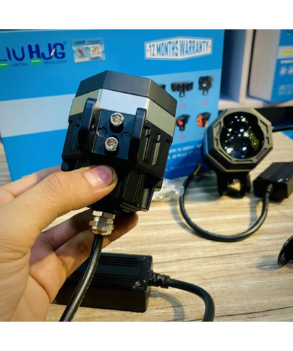 HJG 125 Dual Lens 120W White/Yellow Fog Light  (1 Year Warranty)