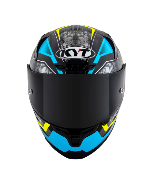 KYT Striker #01 Helmet - Gloss Black Blue