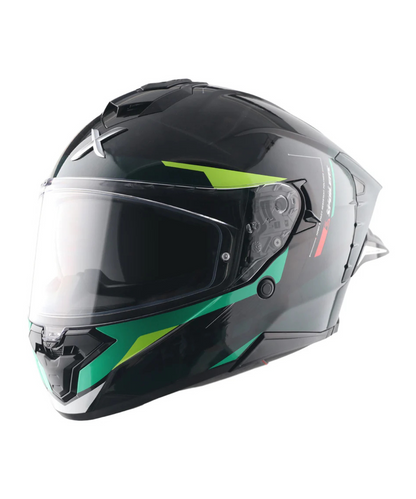 Axor Brutale Kryptic Dual Spoiler Helmet - Black Green