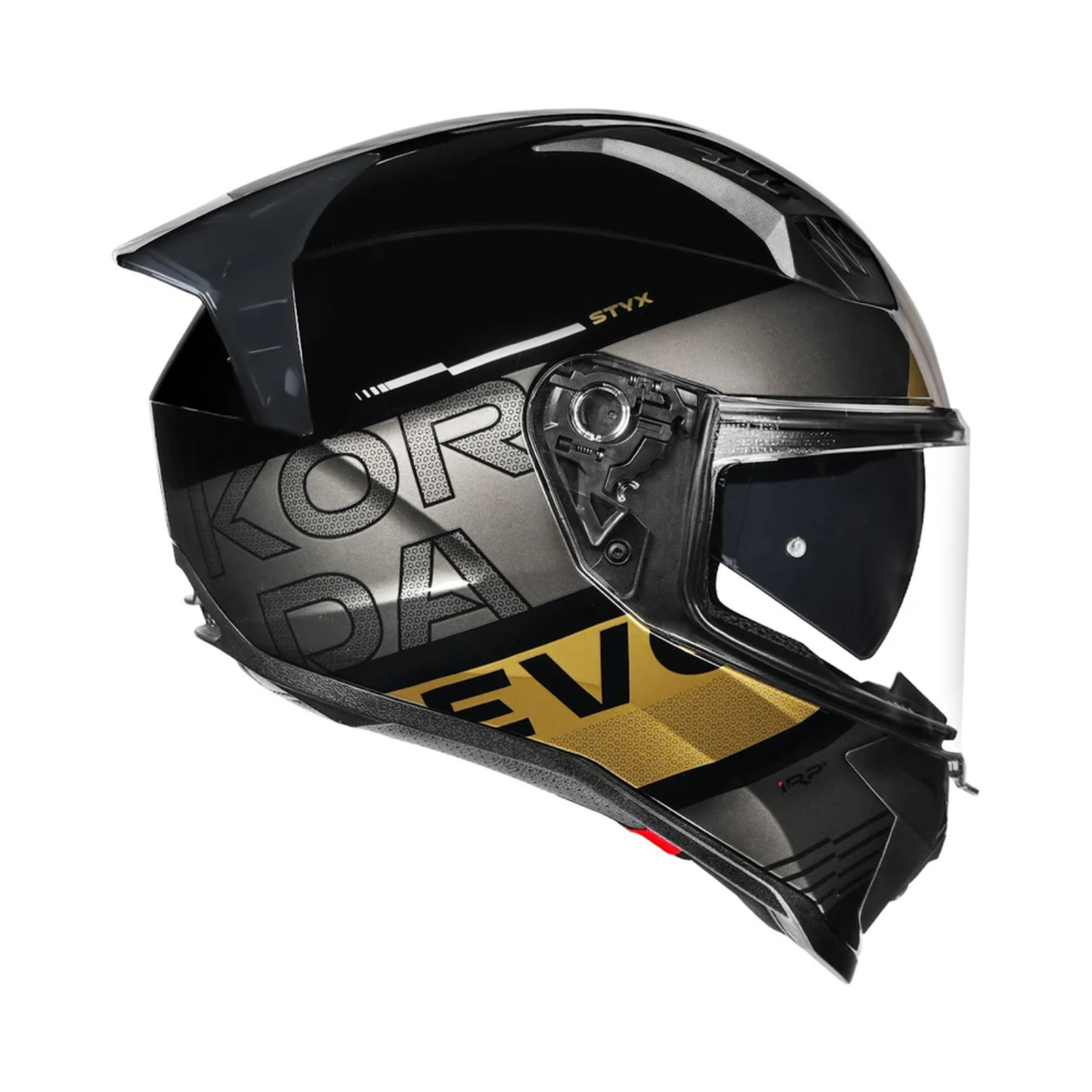 Korda EVO Styx Helmet - Gloss Black Grey Gold