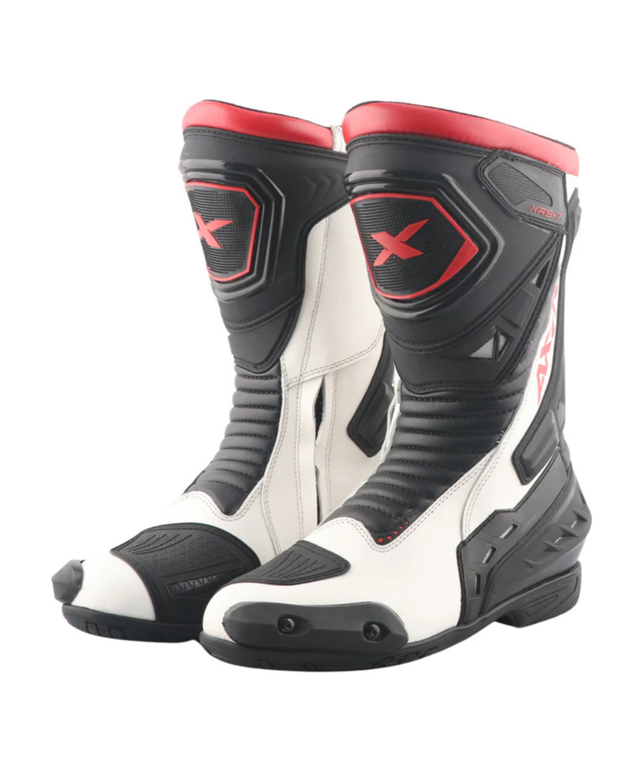 Axor Slipstream Pro Riding Boots - Black White Red