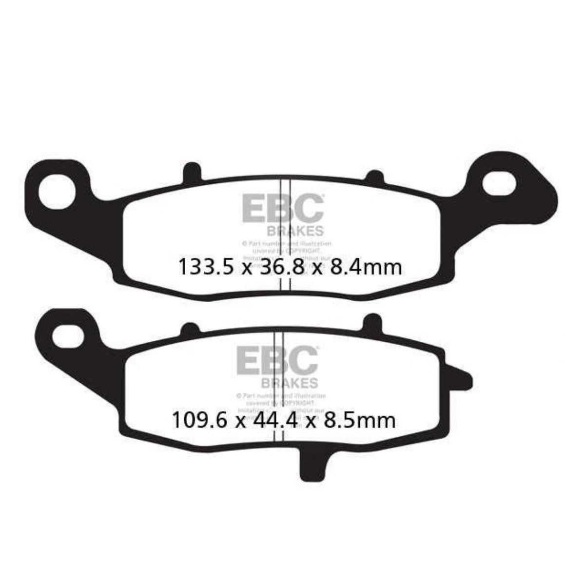 EBC Kawasaki Ninja 650 (2011-2016) Fully Sintered Brake Pads
