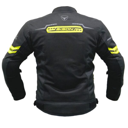 Bison ProGear Clavis Riding Jacket - Black Neon