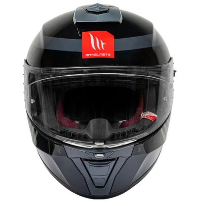 MT Blade 2 SV Vitality B5 Helmet - Gloss Black Grey Red