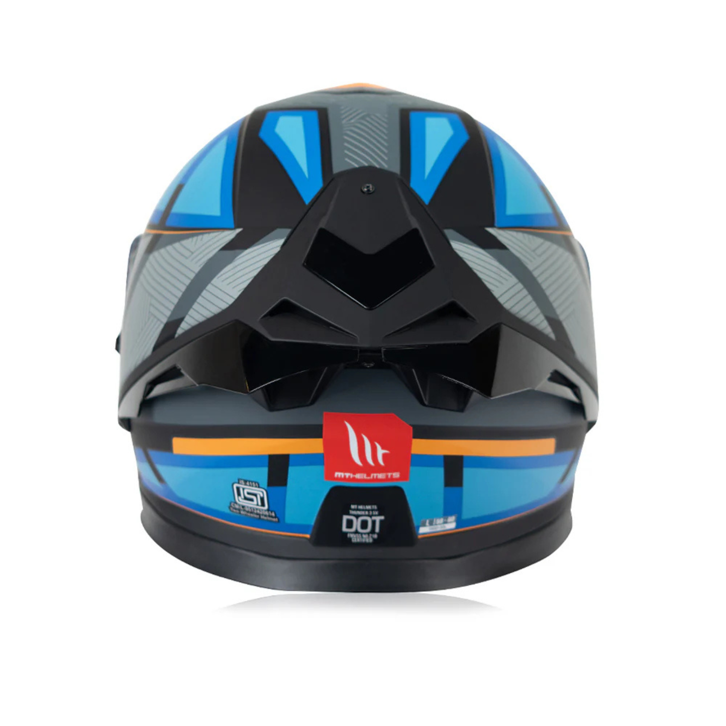 MT Thunder 3 SV Pro Nova B2 Helmet - Gloss Grey Blue Orange