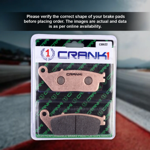 Crank1 Fully Sintered H2 Series Brake Pads for Triumph Trident 660