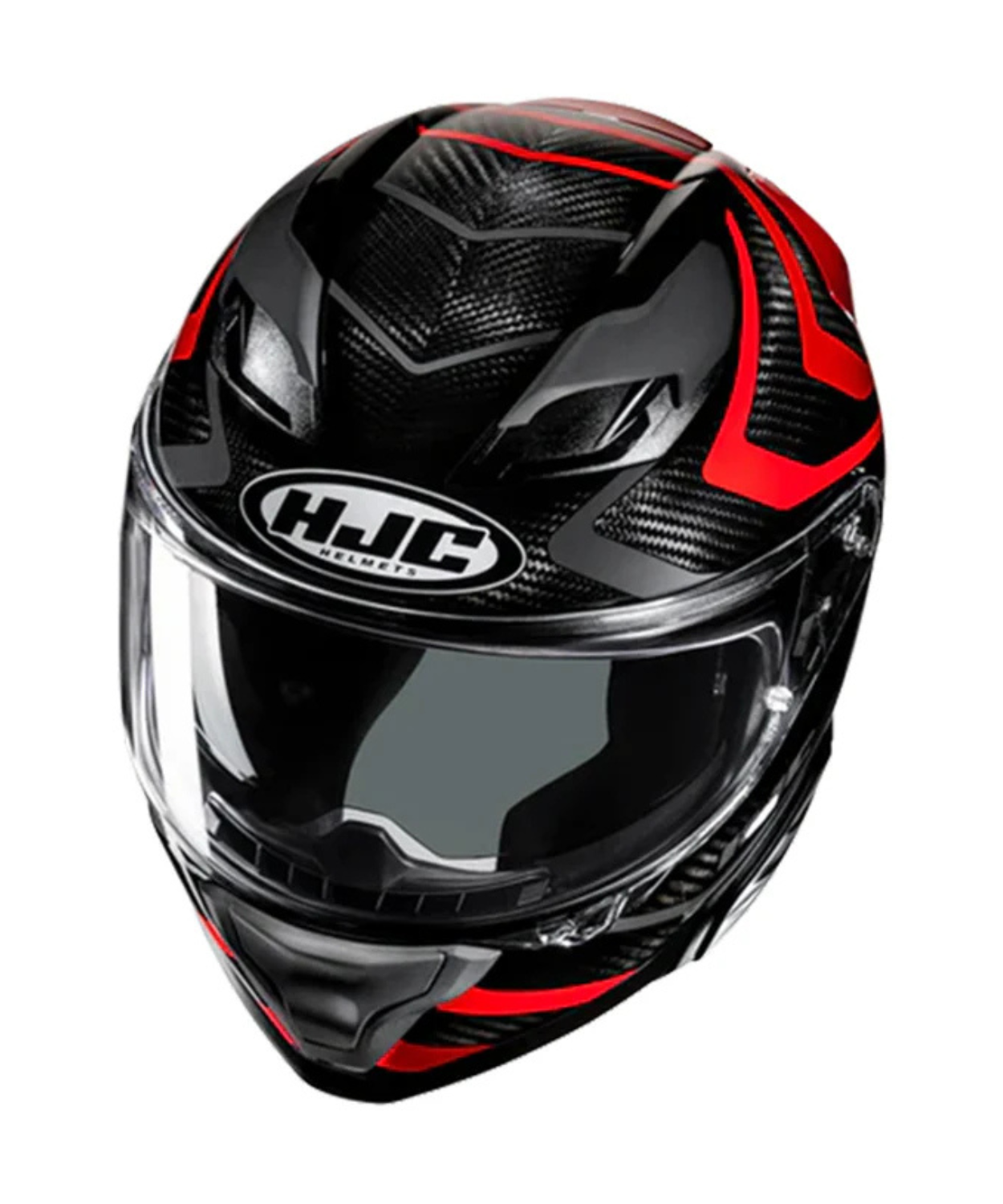 HJC F71 (F7X) Nevio Carbon Fiber MC1 Helmet (ECE 22.06) - Black Red