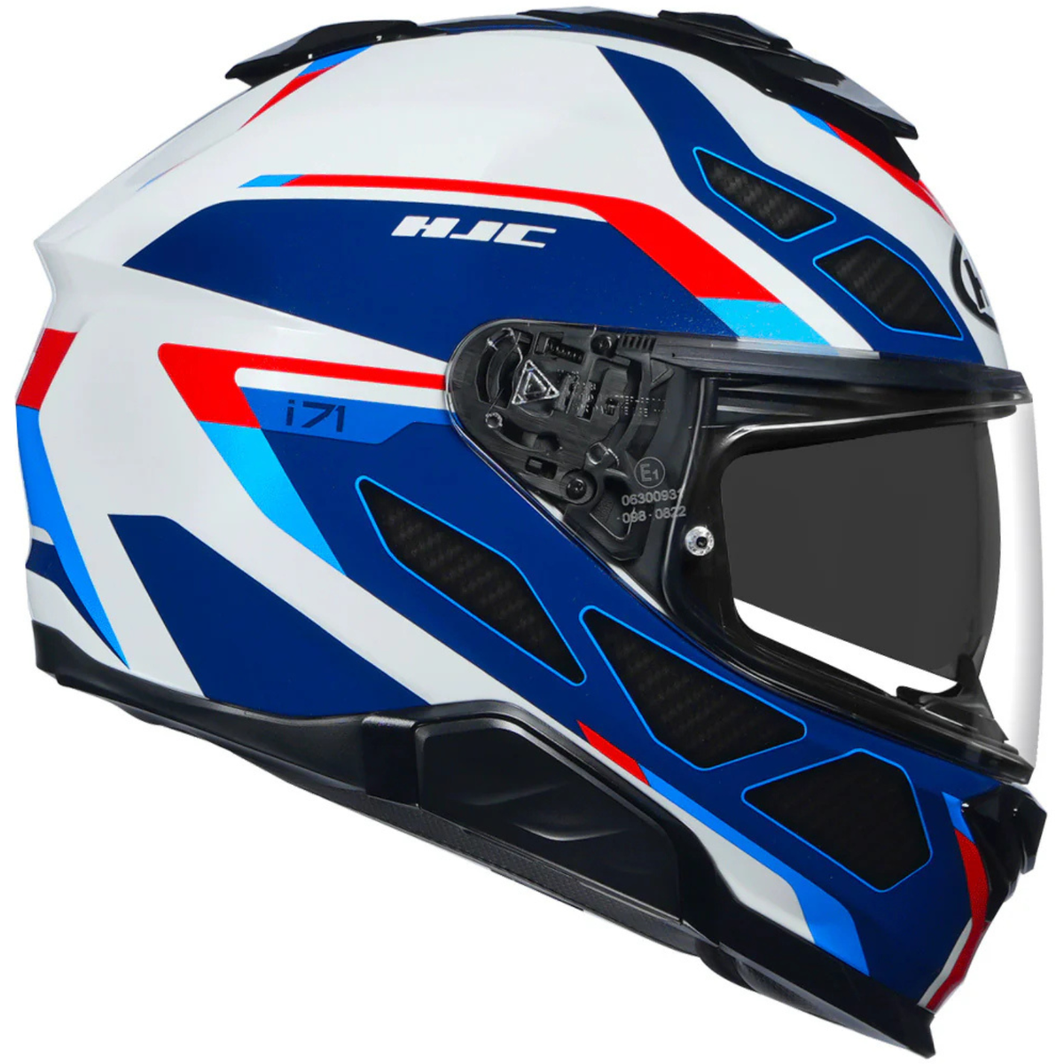 HJC I71 Zest MC21 Helmet - White Red Blue - HJC