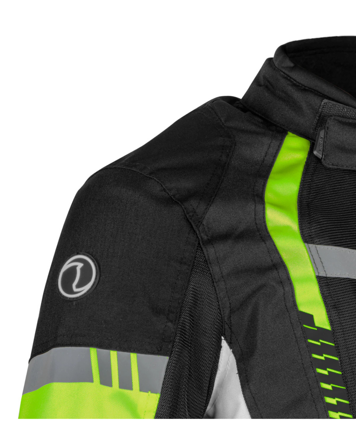 Rynox Tornado Pro 4 CE Certified Class A Riding Jacket - Black Hi-Viz Green
