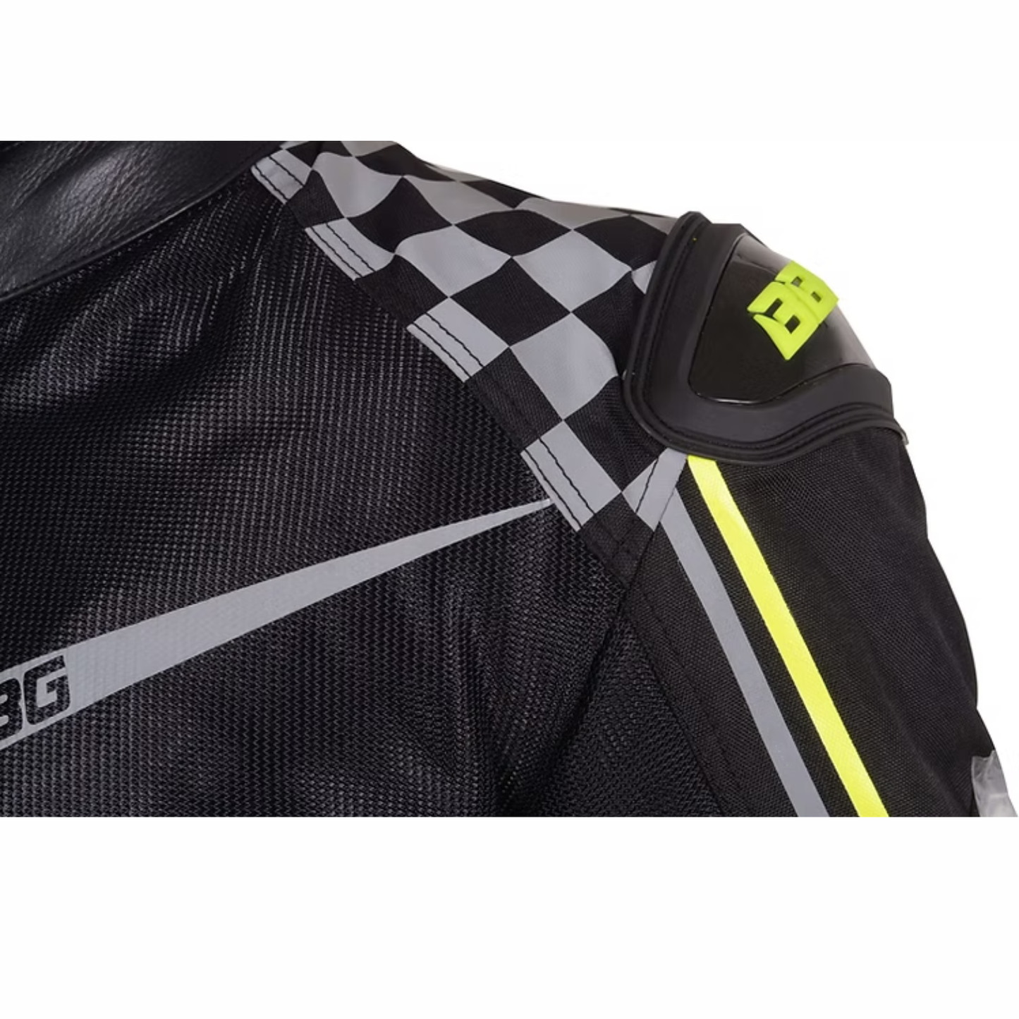 BBG Grand Prix Riding Jacket with Chest Guard and Liner - Neon