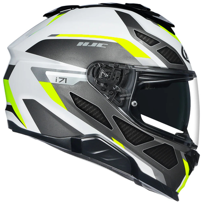 HJC I71 Zest MC3H Helmet - Black White & Fluorescent Green