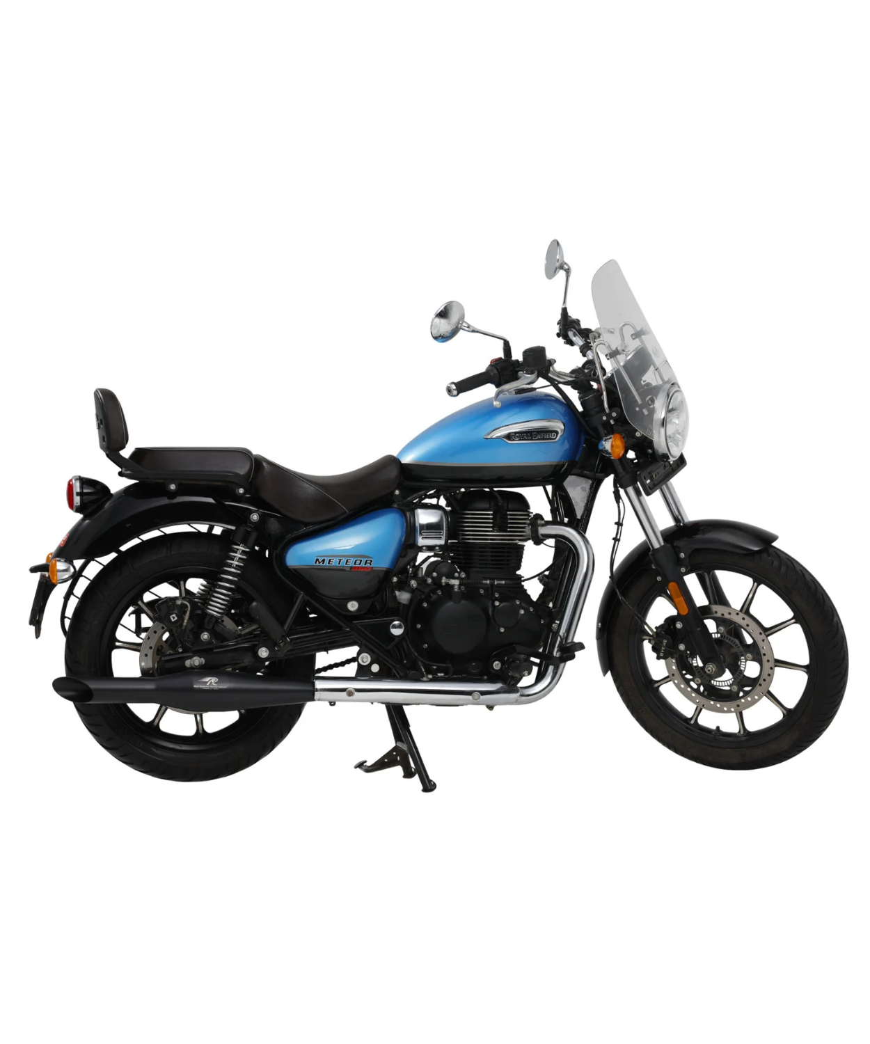 Red Rooster Performance Rumbler Ace Exhaust For Classic Reborn 350 / Meteor 350 / Goan Classic 350 /Bullet 350(2025) - Black Matte