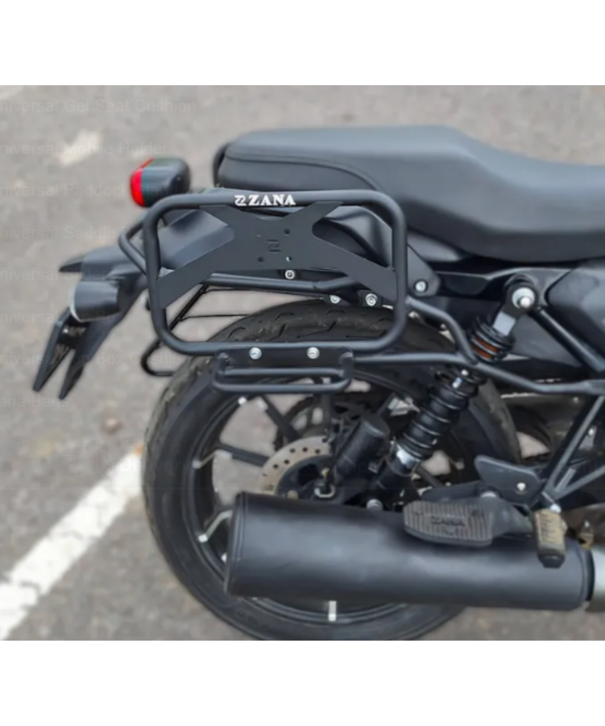 Zana Harley Davidson X440 Saddle Stay with Exhaust Sheild and Jerry Can Mount - ZI-8482 - Zana