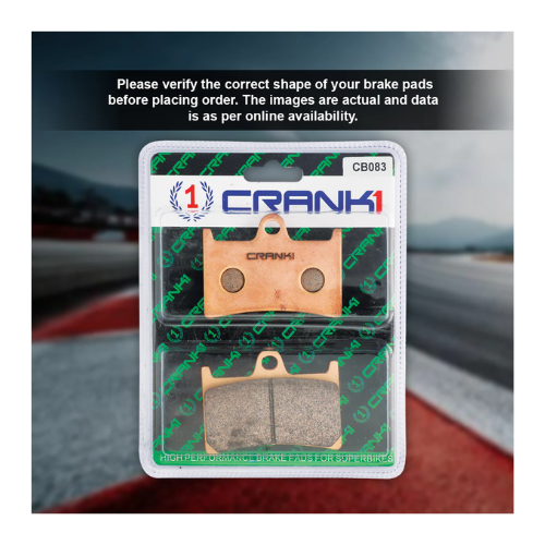 Crank1 Fully Sintered H2 Series Brake Pads for Yamaha YZF R1 (2004-2006)
