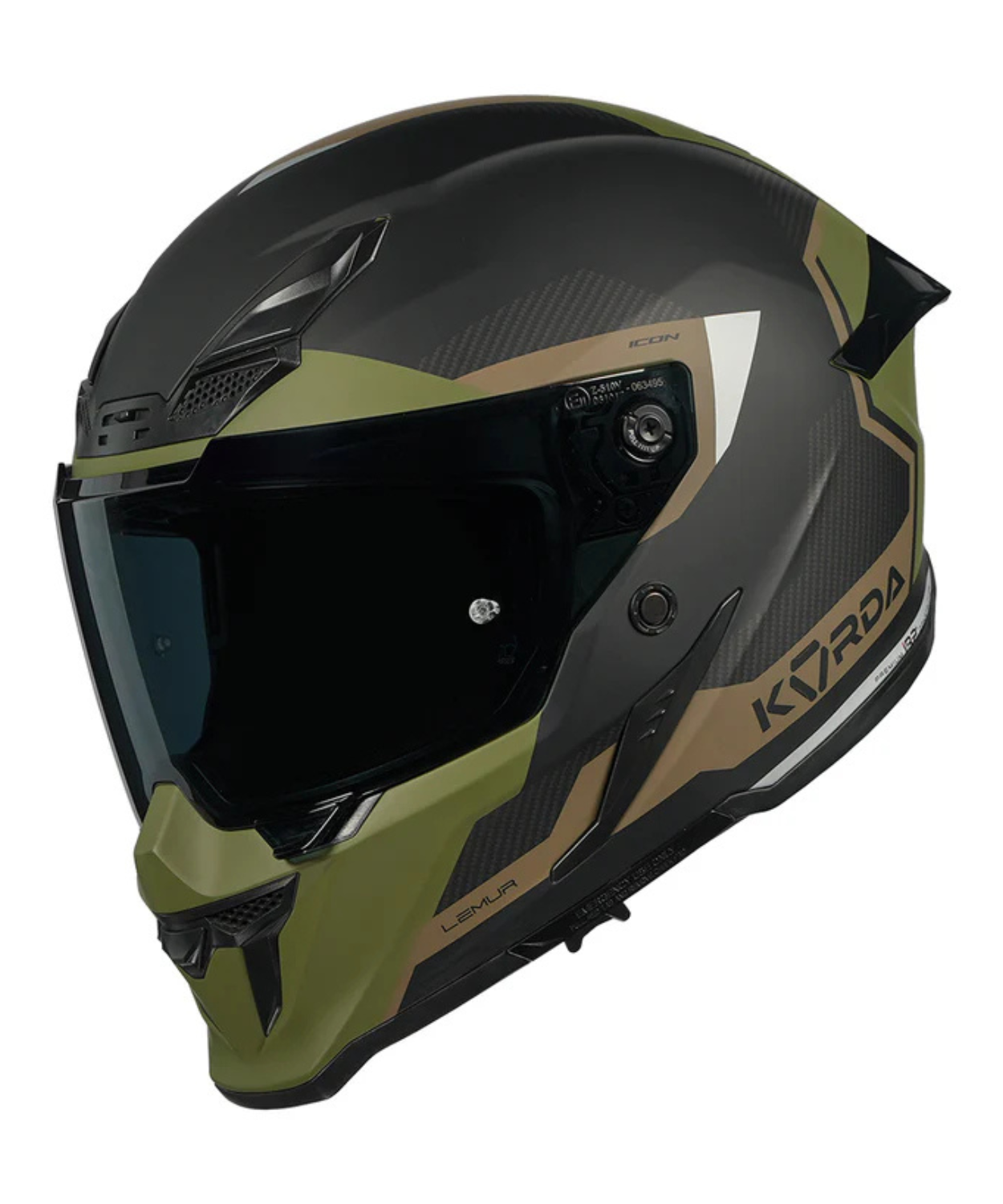 Korda Icon Lemur Helmet - Matt Military Green
