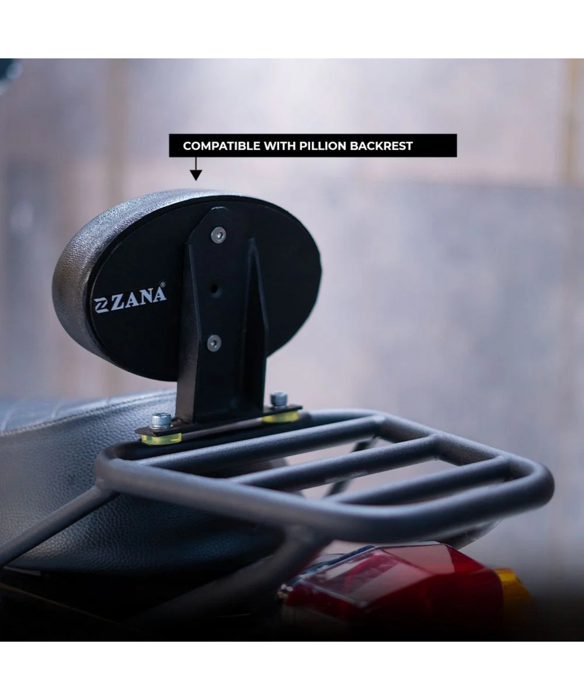 Zana Royal Enfield Interceptor 650 / Continental GT 650 Top Rack MS without Plate Compatible with Pillion Backrest