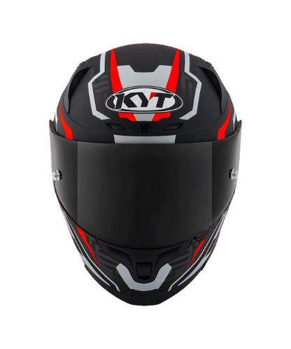 KYT Striker #02 Helmet - Matt Black Red