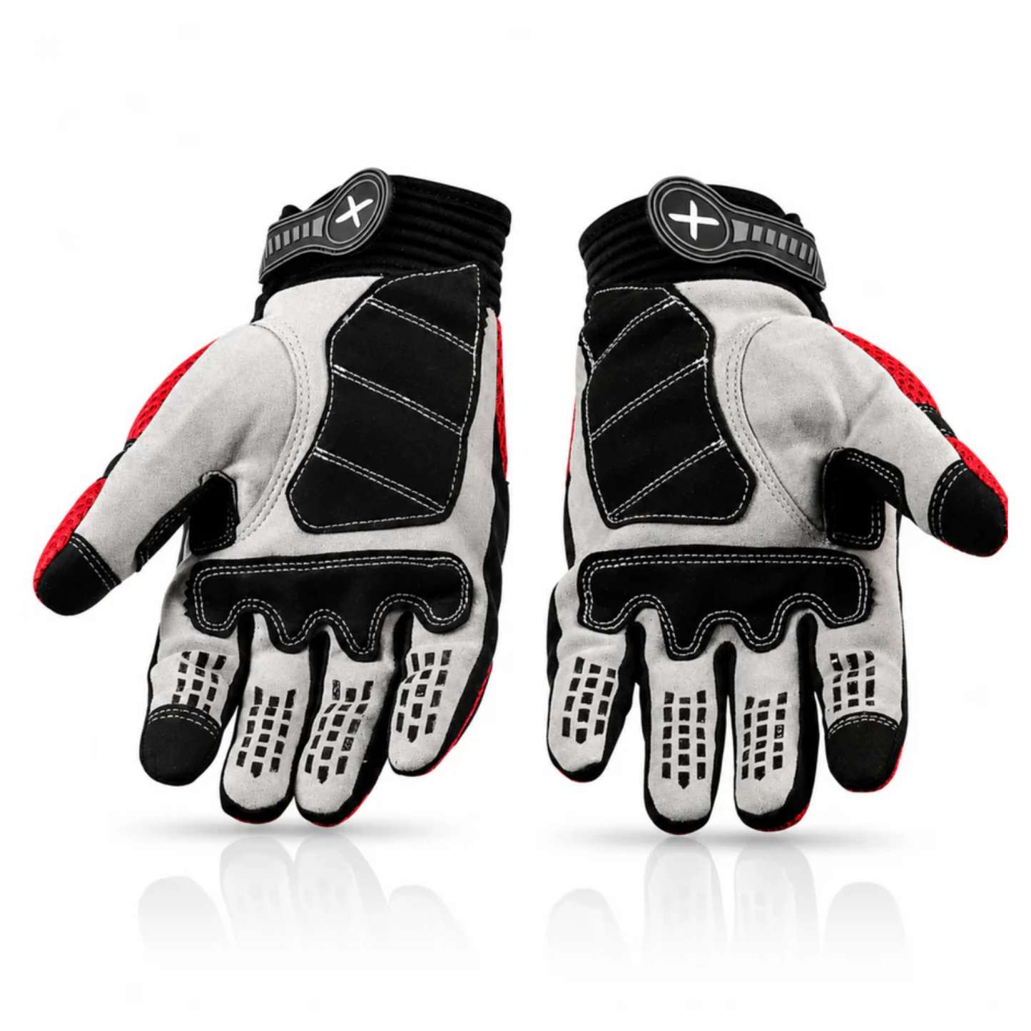 Axor Airstream Riding Gloves - Black Red