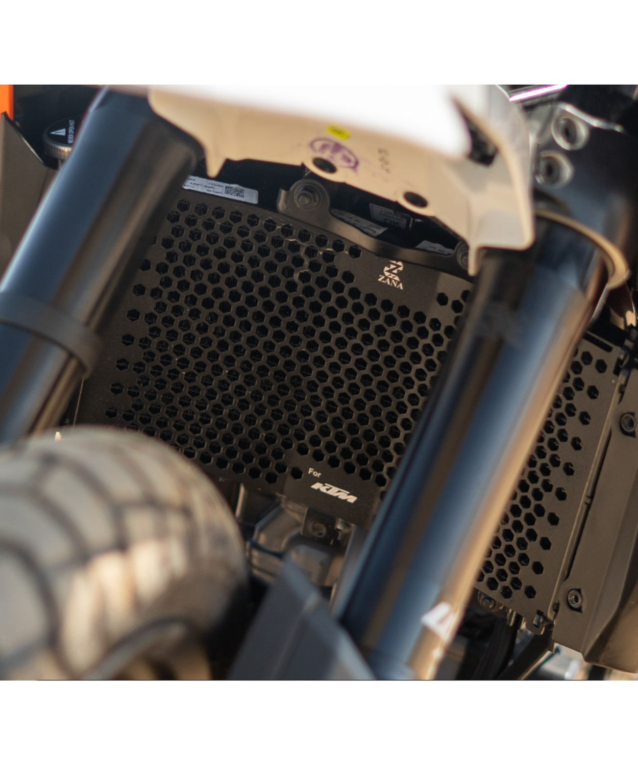 Zana Radiator Gurad Honeycomb Black for KTM ADV 390 2025 - ZI-8566
