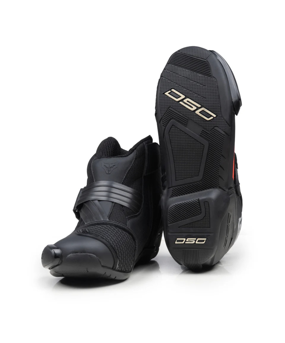 DSG GP-1 Riding Boots - Black Red