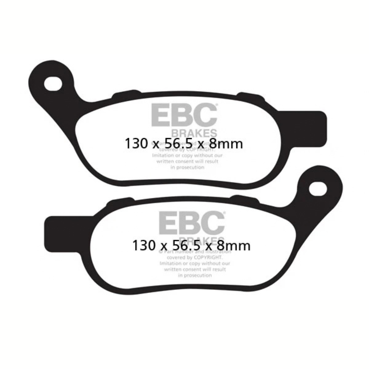 EBC Harley Davidson Softail Fat Bob (2015-2017) Fully Sintered Brake Pads - EBC Brakes