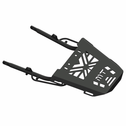 Moto Torque Honda H'ness Back Carrier Top Rack - Black