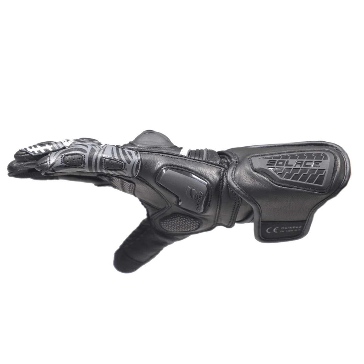 Solace Sabre CE Long Gloves Black & Grey