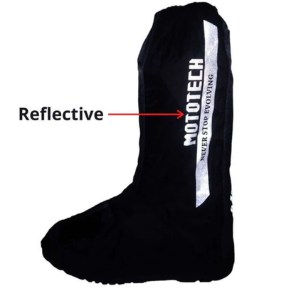 MotoTech Trooper Boot Covers - Overboots - Black Grey