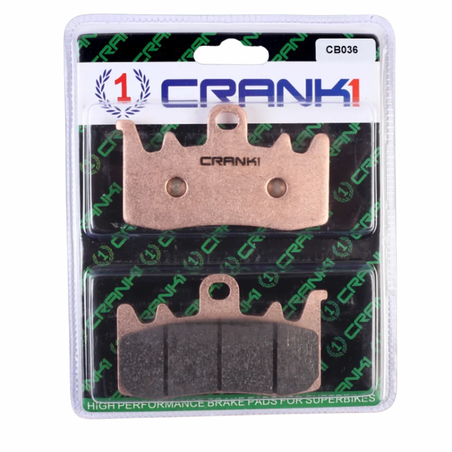 Crank1 Fully Sintered H2 Series Brake Pads for Ducati Monster 937 (2022)