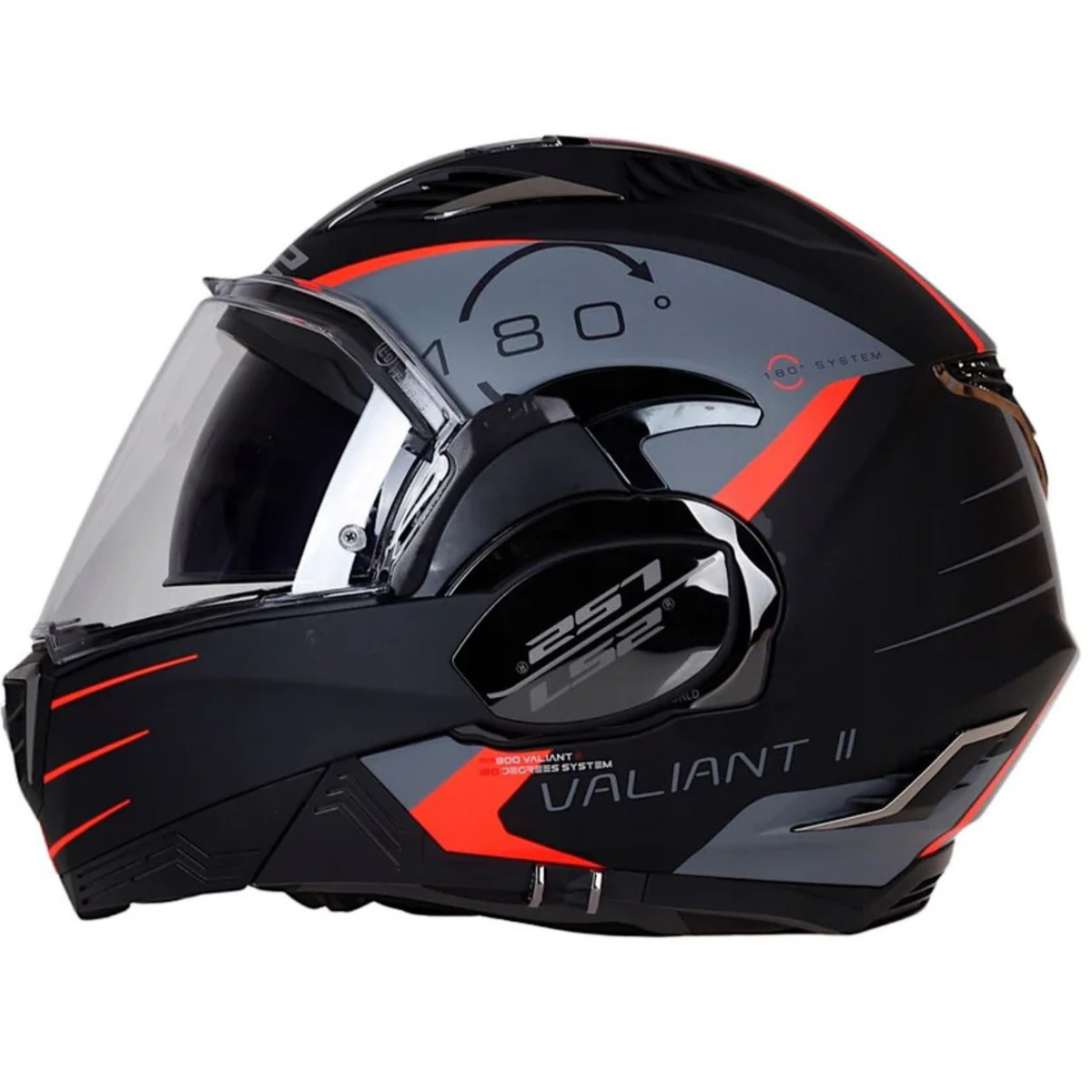 LS2 FF900 Valiant II Codex Helmet - Matt Black Titanium - LS2