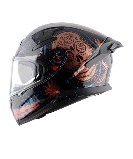 Axor Apex Trance Full Face Helmet - Black Gold