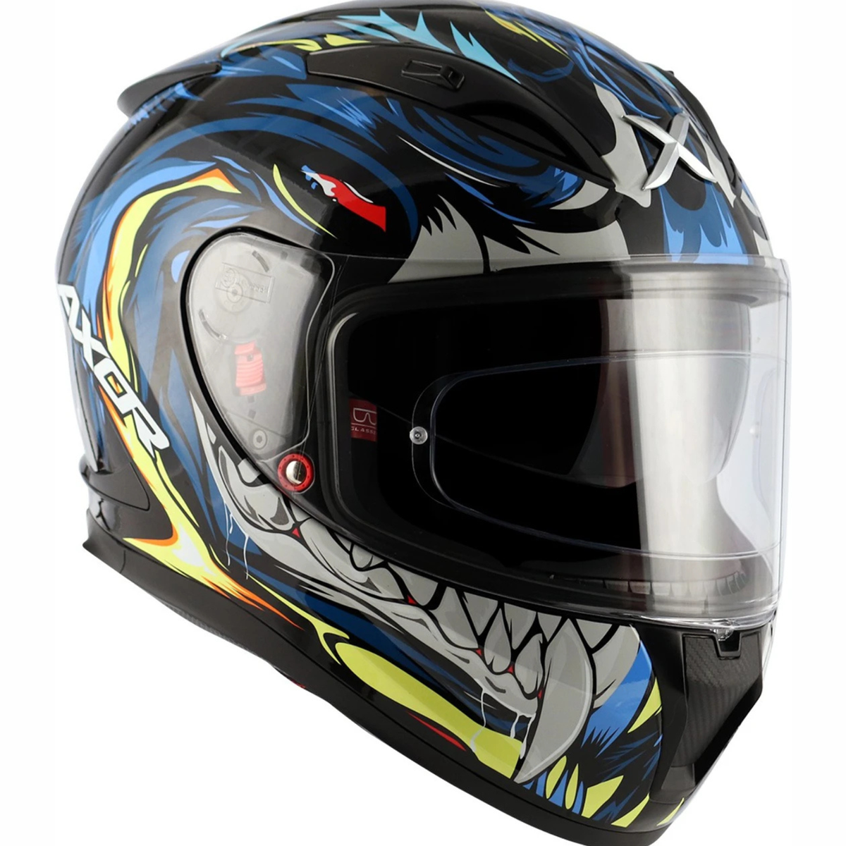 AXOR Street Okami Helmet Black Blue - AXOR