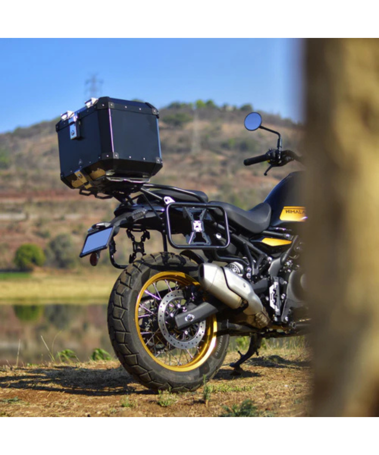 Auto Engina Aluminium Top Box 42L for Royal Enfield Himalayan 450 - Black