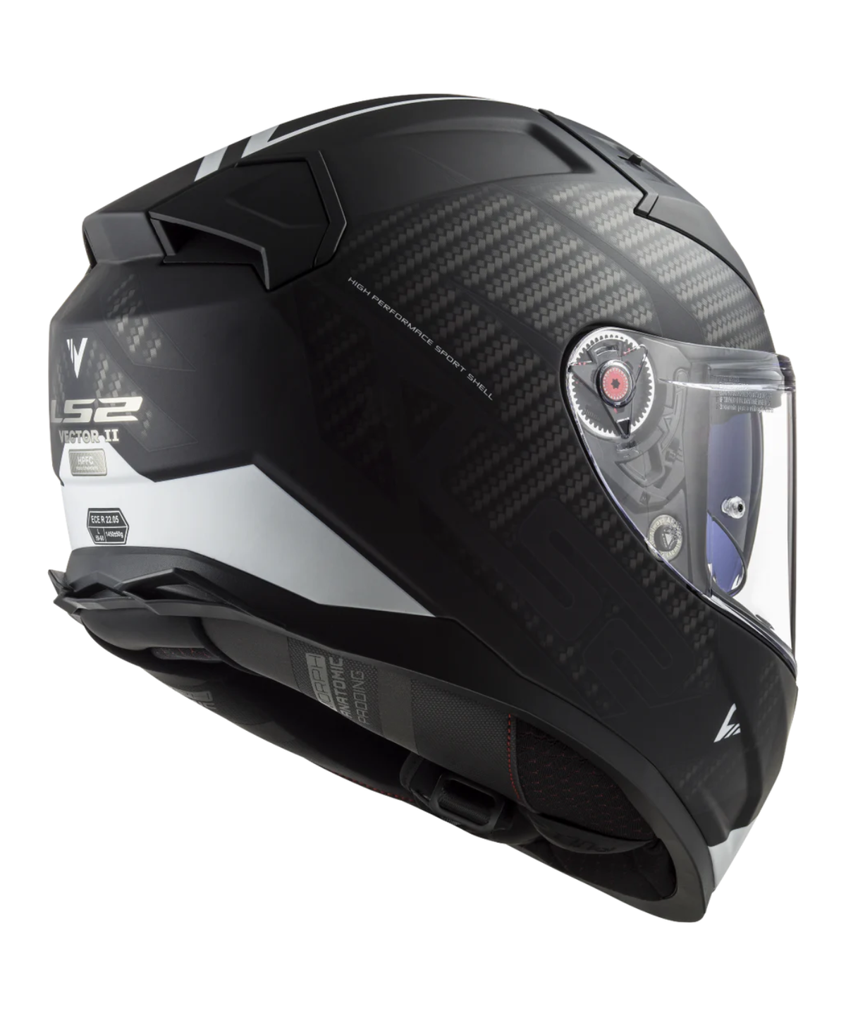 LS2 FF811 Vector II Splitter Helmet - Matt Black White - LS2