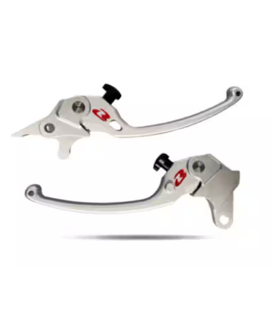 RCB S3 Series Alloy Lever Set Aerox Silver - 01LV292S