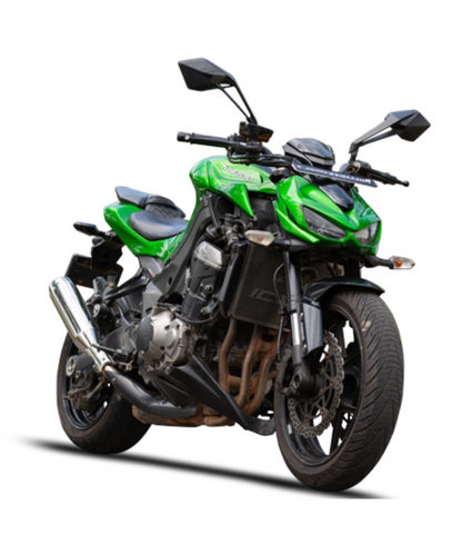 Silver Stallion Kawasaki (Slip-Ons) Z1000 Performace Exhaust System - Silver