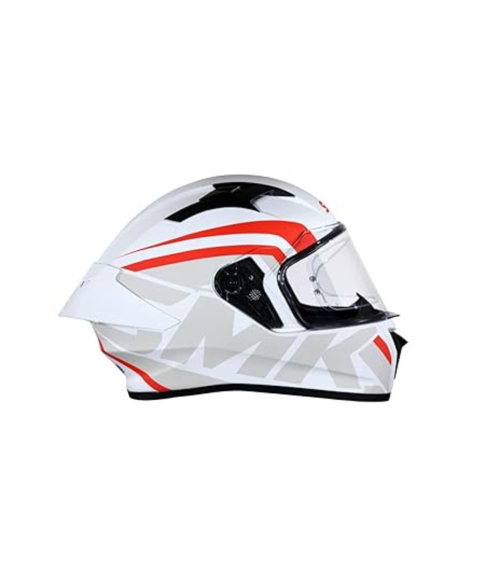 SMK Stellar Stage MA163 White Red Helmet