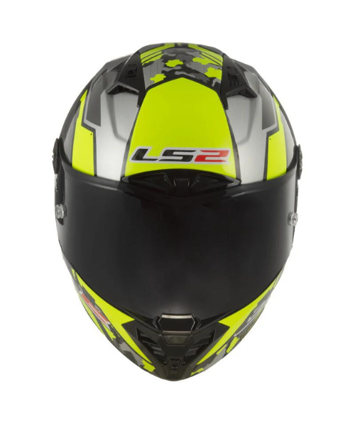 LS2 FF805 Thunder C Space Hi-Viz Helmet - Yellow Grey