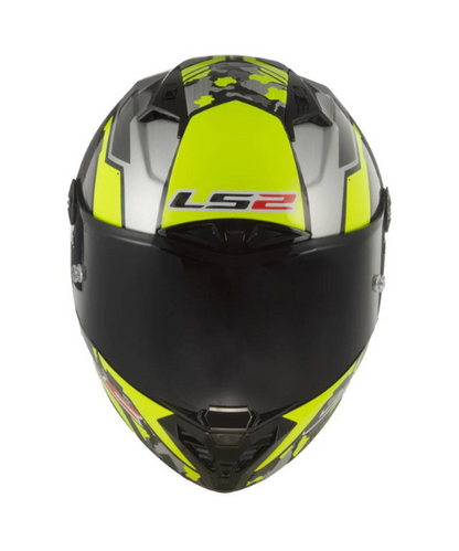 LS2 FF805 Thunder C Space Hi-Viz Helmet - Yellow Grey